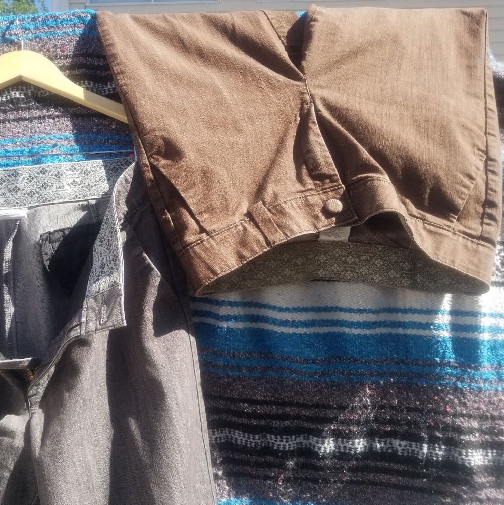 👖Brown, Lee no-gap waistband pants